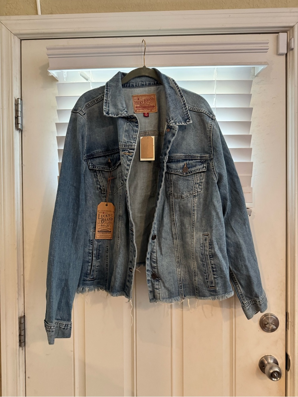 Lucky Brand Vintage-Inspired Washed Denim Jacket - Blue